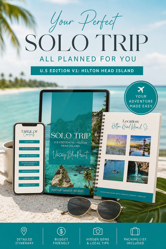 Solo Trip Travel Itinerary - U.S Edition V1 (Phone)